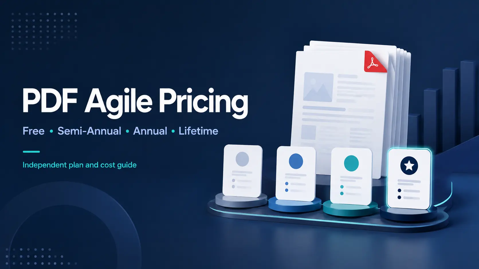 PDF Agile pricing guide comparing Free, Semi-Annual, Annual and Lifetime plans